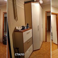 Замена фасадов на шкафах прихожей. ул. Родонитовая, 24.