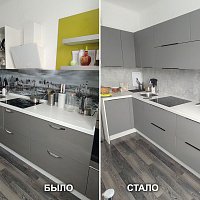 Замена фасадов, замена ручек, изготовление доп. шкафов. ул. Токарей, 27к2.