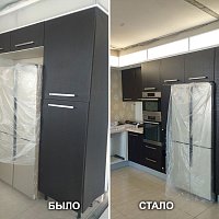 Замена фасадов кухонного гарнитура. Ул. Хохрякова, 43.